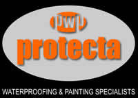Protecta Waterproofing and Paint - concrete waterproofing l.B.R. corrugated iron waterproofing - waterproofing  roofs - Rust treatment and prevention - Lining reservoirs  - lining earth dams - roofcoatings